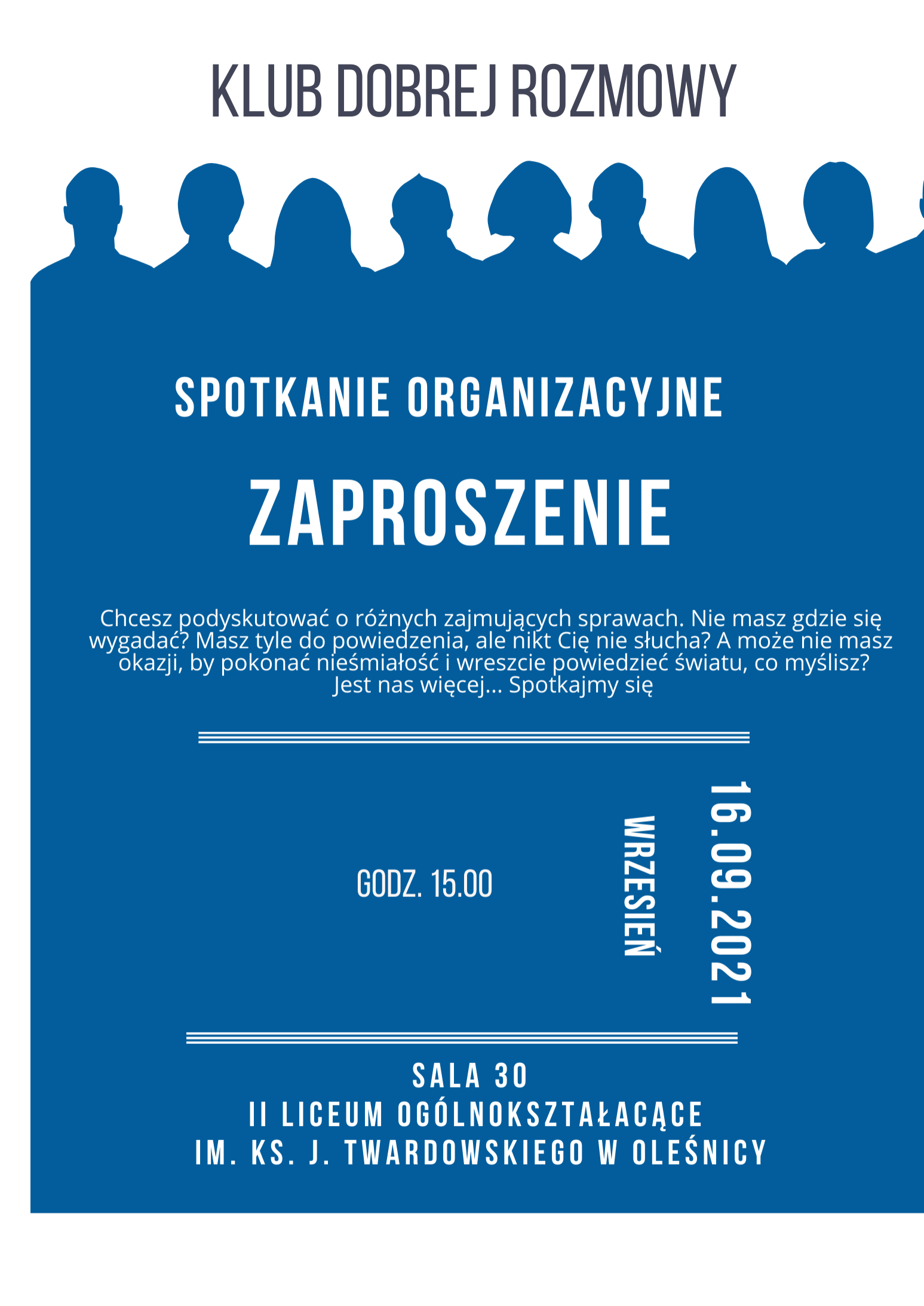 Klub dobrej rozmowy plakat