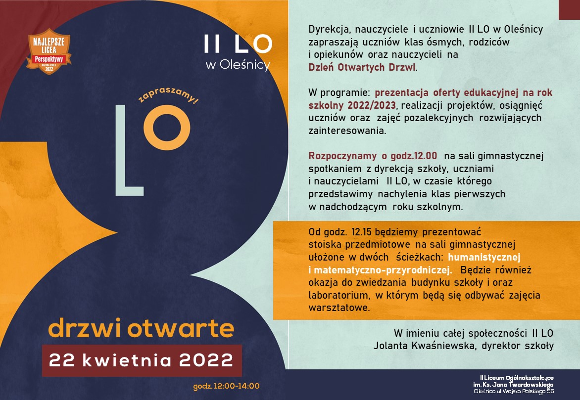 Drzwi otwarte 2022 zaproszenie